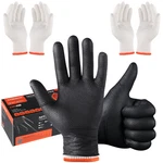 Bbq Gloves For Grilling Disposable Heat Resistant - 100 Nitrile + 4 Reusa. Fixed Price $37.99.