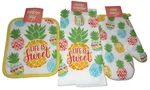 Tropical Towel, Potholder And Oven Mitt Set Life Is Sweet. Fixed Price $12.59.