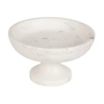 Bloomingville White Marble Footed Pedestal Bowl - 8" Modern Centerpiece. Fixed Price $79.70.