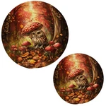 Ornamental Woven Kitchen Set Of 2 Potholders Trivets, Magic Fairy Tale Forest Ow. Fixed Price $25.63.