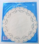 Vintage Amscan White Paper Lace Doilies 16 Round 10" Pieces New. Fixed Price $11.99.