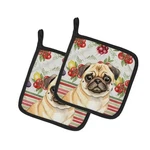 Carolines Treasures WDK8382PTHD Unisex Adult Fawn Pug Vegetables Pot Holders .... Fixed Price $28.06.
