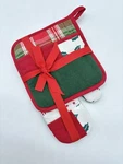 Williams Sonoma Dolly Parton Christmas Oven Mitt & Potholder Set Holiday Gift. Fixed Price $27.99.
