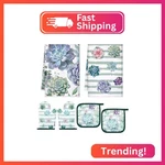 Bencailor 6 Pcs Succulent Kitchen Towels Pot Holders And Oven Mitts Set Soft Cot. Fixed Price $16.94.