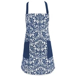 Dii Damask Kitchen Collection Apron, 37.5 X 29, Nautical Blue. Fixed Price $23.03.