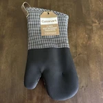 Cuisinart Silicone Oven Mitt Glove With Fabric Top-black 2-PACK Brand New. Fixed Price $40.00.