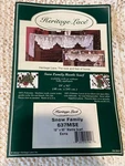 Heritage Lace Snow Family Mantle Scarf 19" X 95" Ecru Christmas. Fixed Price $20.00.