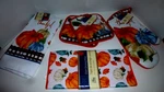 "thankful" 5-PIECE Kitchen Set-oven Mitt/drying MAT/TOWEL/2 Potholders-brand New. Fixed Price $12.95.