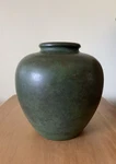 Vintage Japanese Bronze Satsuma Style Vase 6.5 H Mcm Serene Simple Elegant. Fixed Price $899.00.