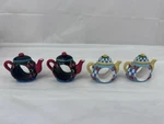 Tea Pot Napkin Rings Cottagecore Whimsical Funky Set Of 4. Fixed Price $11.20.