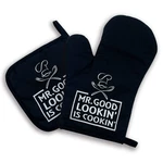 Zcyhtqp, Mr.good Looking Is Cooking, Funny Silicone Non-slip Oven Mitts And P.... Fixed Price $24.78.