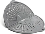 Silicone Splatter Screen For 10, 11 And 12 Inch Frying Pan, Foldable Gray. Fixed Price $18.56.