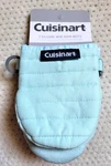 Nwt Cuisinart 2-PACK X2 (4MITTS Silicone Heat Resistant Mini Oven Lt Blue. Fixed Price $12.95.