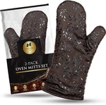 Premium Heat-resistant Oven Mitts Stylish And Beautiful Non-slip Platinum. Fixed Price $51.77.