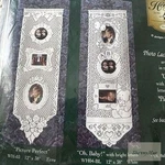 Heritage Lace Wall Hanging Ecru 12X38 Photo Display Vintage Decor WH03E. Fixed Price $26.00.