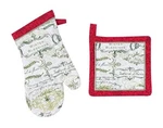 Kd Winter Blessings Print Soho Kitchen Boutique Potholder & Oven Mitt Set. Fixed Price $18.89.