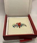 Trivet Lenox Porcelain Carved Winter Greetings Plate Cardinal Bird Nib. Fixed Price $16.00.