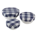 Dii Farmhouse Plaid Dish Covers Set Of 3 Cotton Machine Washable Kitchen Decor. Fixed Price $22.39.