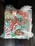 2PC Sophia Reversible Chair Pads Turquoise/coral - Pillow Perfect. Fixed Price $42.39.