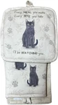 Black Cat 3-PIECE Kitchen Set Oven Mitt, Pot Holder & Towel. Fixed Price $23.99.