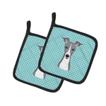 Caroline's Treasures Carolines BB1174PTHD Checkerboard Blue Italian. Fixed Price $36.70.