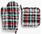 Nwt Vera Bradley Ribbons Plaid Pot Holder & Oven Mitt Set Original Dust Bag. Fixed Price $15.00.