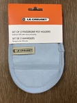 Coastal Blue 100% Cotton Fabric Creuset Fingertip Pot Holder Hot Pad Textiles. Fixed Price $55.99.