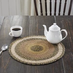 Vhc Brands Kettle Grove Braided Jute Trivet Round Black Tan 15 Inch, Set Of 3. Fixed Price $56.57.
