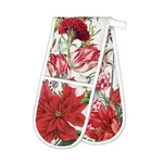 Michel Design Works Christmas Bouquet Cotton Kitchen Double Oven Glove. Fixed Price $23.99.