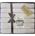 Boxed Set 6 Irish Linen Napkins Memories & Lace Gold 20"X20" MSRP$82. Fixed Price $49.79.