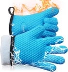 Guantes Cocina Doble Capa Resistentes Calor Silicona 5 Dedos Antideslizantes. Fixed Price $25.01.