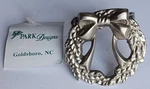 Park Designs Christmas Wreath Pewter Napkin Rings Holiday Table Decor 869-75S. Fixed Price $5.63.