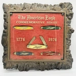 The American Eagle Commemorative Series 5 Piece Knife Set Limited Edition Framed. Fixed Price $245.00.