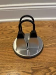 Prodyne Napkin Holder With Salt And Pepper Shakers, Stainless Steel.. Fixed Price $13.00.