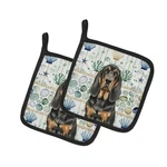 Carolines Treasures WDK6917PTHD 7.5 X In. Black & Tan Bloodhound Coastal .... Fixed Price $28.06.