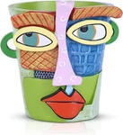 Mini Abstract Face Planter Pot, Whimsical Head With For Indoor. Fixed Price $21.58.