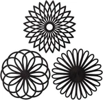 Me.fan Silicone Trivet Mat Kitchen Hot Pads For Pots & Dish 3SET-BLACK. Fixed Price $14.76.