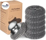 6PCS Steel Wool Scrubber With Replacement Wire Pads Set, Stainless. Fixed Price $22.32.