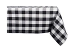Design Imports Black Buffalo Check Tablecloth 60X104 Inch. Fixed Price $13.25.