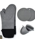 Pampered Chef Silicone Oven Mitt Set - 6 Piece. Fixed Price $16.99.