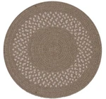 7FT Round Colonial Mills Grano Handcrafted Braided Rug - Mocha Made In Usa. Fixed Price $129.95.