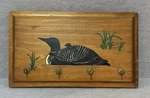 Vintage Handpainted Wooden Loon Hanging Key Holder Cottage Core Granny. Fixed Price $20.00.