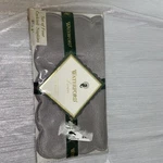 4 Waterford Linen Cocktail Napkins 8X8 Barons Satin Sterling New See Note. Fixed Price $20.00.