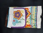 True Living 4 Piece Kitchen Set TOWELS/2 Pot Holders Flowers And Bicycle. Fixed Price $12.99.