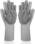 Magic Silicone Dishwashing Scrubber, 2 1 Reusable Gloves, Heat Resi.... Fixed Price $10.76.