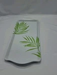 Eurita Reston Lloyd Tray Melamine White Green, Bamboo Leaves Corelle Match. Fixed Price $12.00.
