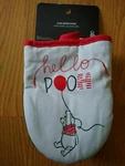 Disney Winnie The Pooh "hello" 2-PACK Oversized Mini Oven Mitts Pot Holder *new*. Fixed Price $14.00.