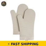 Kitchenaid Ribbed Soft Silicone Oven Mitts 2-PACK, Milkshake. Fixed Price $39.99.