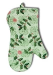 Kd Christmas Holiday Holly Damask Green Kitchen Oven Mitt. Fixed Price $13.99.