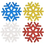 Eduee Silicone Snowflake Mat 6INCH Christmas Holiday Trivets 4-COLOR. Fixed Price $18.29.